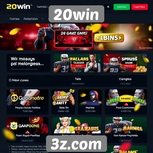 Promoções e bônus atrativos do site 20win