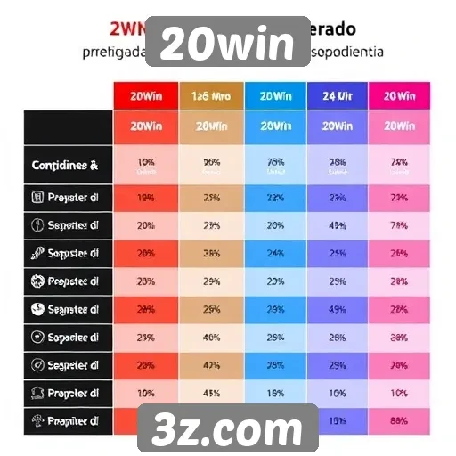 Comparativo entre 20win e concorrentes do mercado